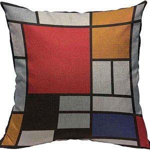Throw Pillow Covers Black Blocks Piet